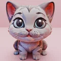 Mô hình chú mèo con với phần đầu cử động linh hoạt - Thumbnail 5