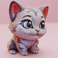 Mô hình chú mèo con với phần đầu cử động linh hoạt - Thumbnail 6