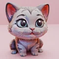Mô hình chú mèo con với phần đầu cử động linh hoạt - Thumbnail 8