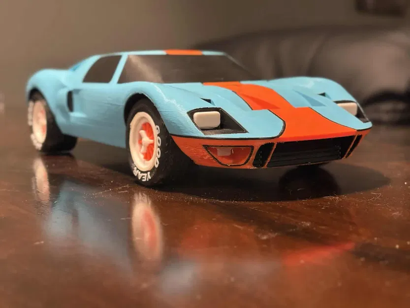 Mô hình Ford GT 40 (Le Mans) Kit Card (Tỷ lệ 1:24) - Image 3