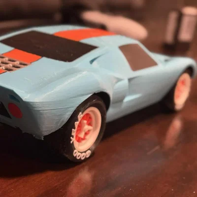 Mô hình Ford GT 40 (Le Mans) Kit Card (Tỷ lệ 1:24)