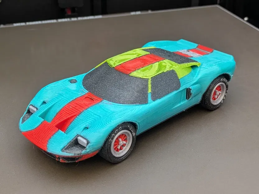 Mô hình Ford GT 40 (Le Mans) Kit Card (Tỷ lệ 1:24) - Image 5
