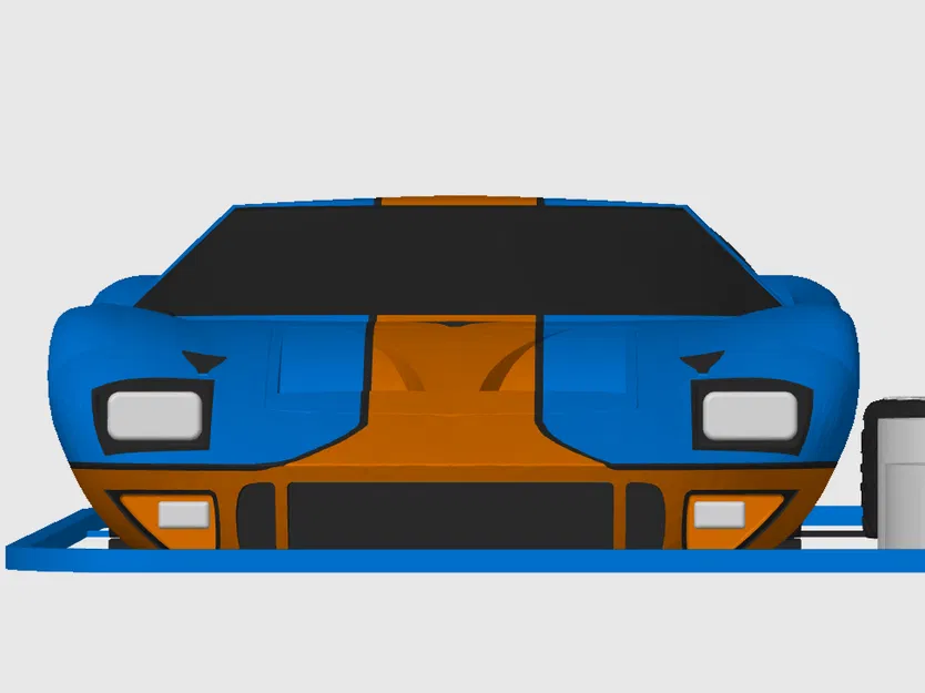 Mô hình Ford GT 40 (Le Mans) Kit Card (Tỷ lệ 1:24) - Image 9