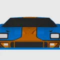 Mô hình Ford GT 40 (Le Mans) Kit Card (Tỷ lệ 1:24) - Thumbnail 9