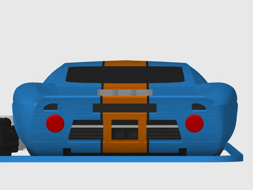 Mô hình Ford GT 40 (Le Mans) Kit Card (Tỷ lệ 1:24) - Image 10