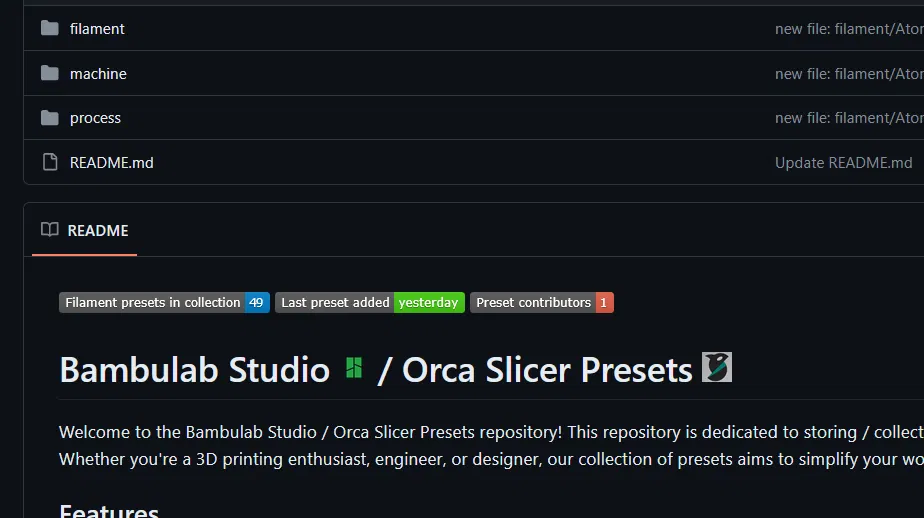 Bộ sưu tập presets cho Bambu Studio / Orca Slicer - Image 1