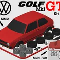Mô hình Kit Card xe Volkswagen Golf GTI (Mk 1) - Thumbnail 1