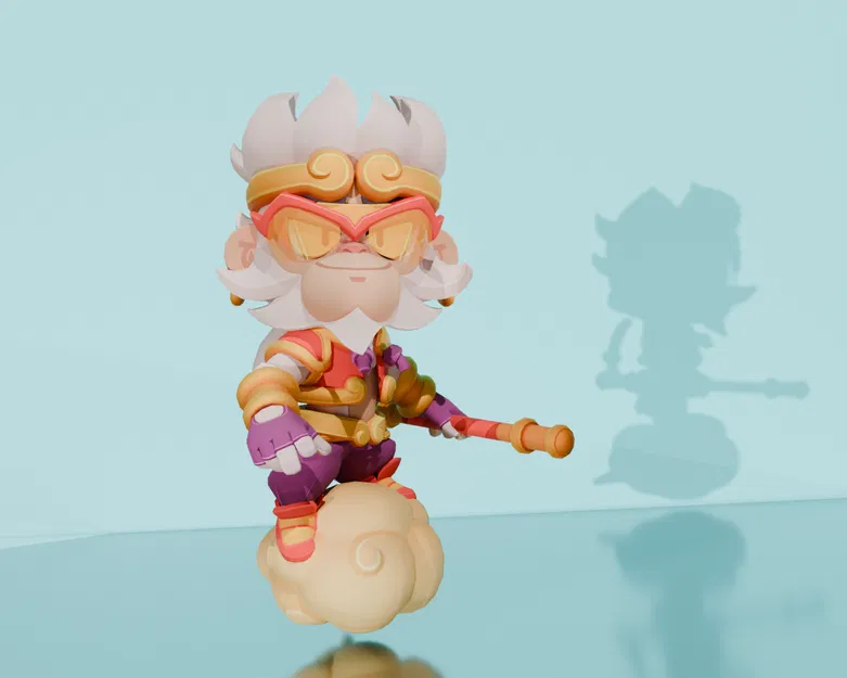 Mô hình 3D Mico Wukong trong Brawl Stars - File in chất lượng cao - Image 1