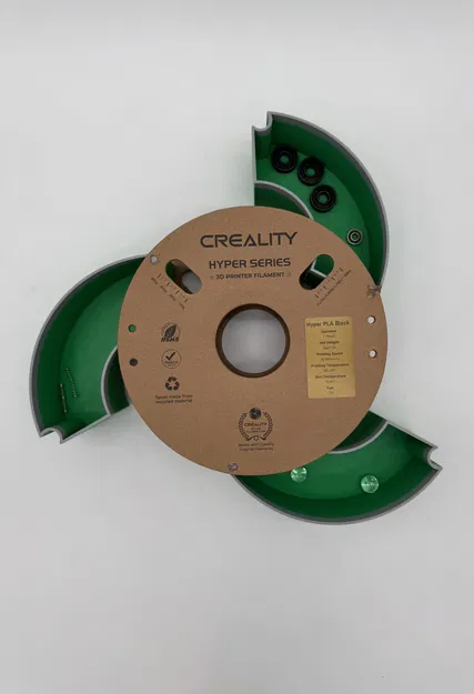 Ngăn kéo/Bộ sắp xếp đồ từ cuộn nhựa cũ (3 ngăn) - Image 1