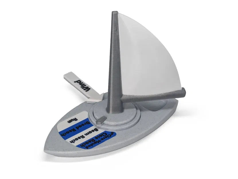 Mô hình thuyền buồm với cánh buồm tự điều chỉnh - Giáo cụ trực quan - Image 1