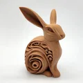 Tượng Thỏ Chạm Khắc Gỗ #1 - Thumbnail 1