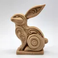 Tượng chú thỏ gỗ điêu khắc #2 - Thumbnail 4