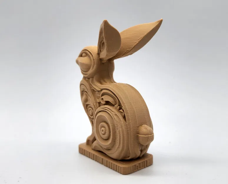 Tượng chú thỏ gỗ điêu khắc #2 - Image 5