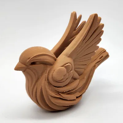 Mô hình Chim sẻ chạm gỗ