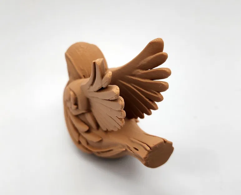 Mô hình Chim sẻ chạm gỗ - Image 3