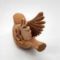 Mô hình Chim sẻ chạm gỗ - Thumbnail 3