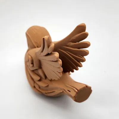 Mô hình Chim sẻ chạm gỗ
