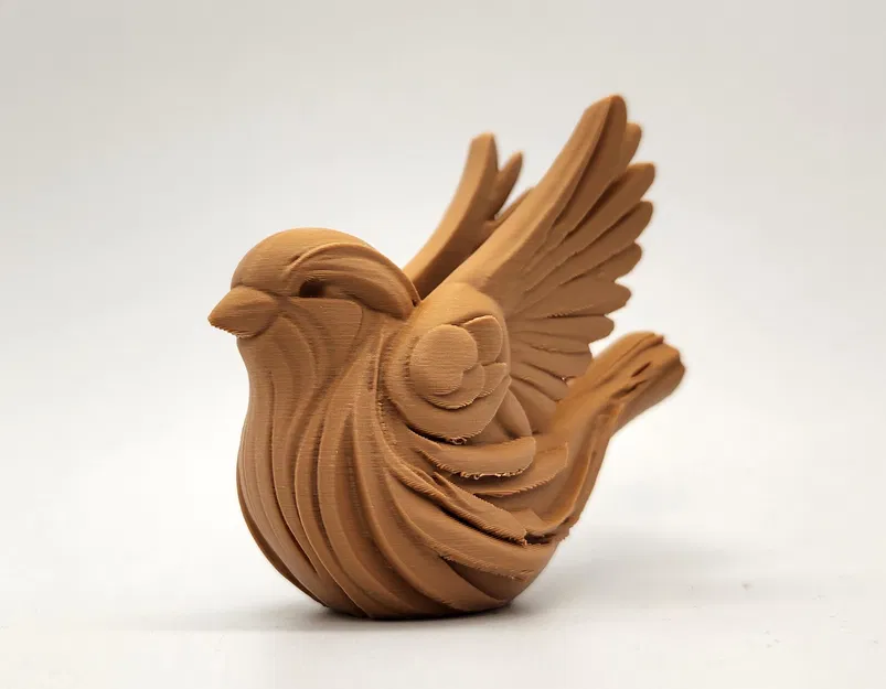 Mô hình Chim sẻ chạm gỗ - Image 6