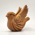 Mô hình Chim sẻ chạm gỗ - Thumbnail 6