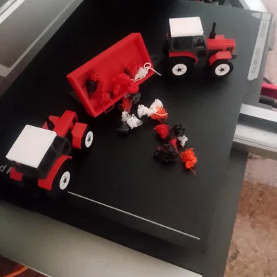 Mô hình xe máy cày Zetor 7745 cho bé