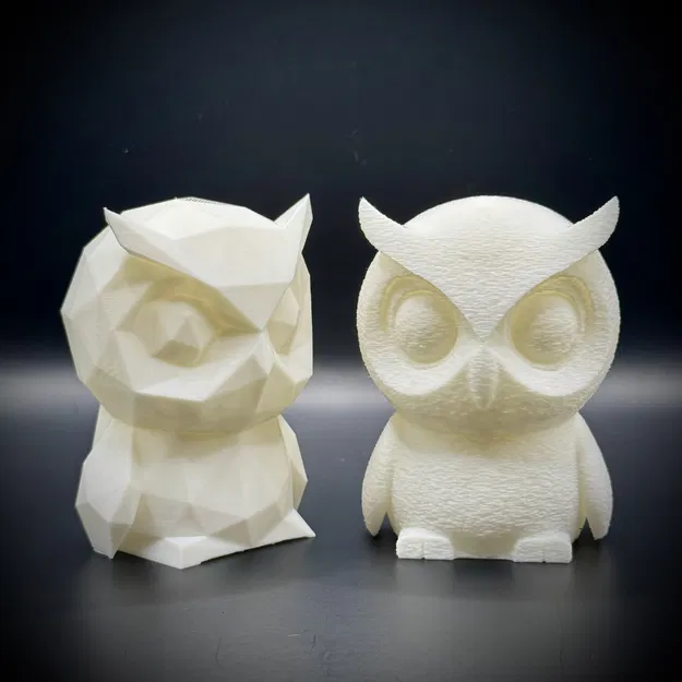 Bộ đôi mô hình cú trang trí tối giản - Image 1