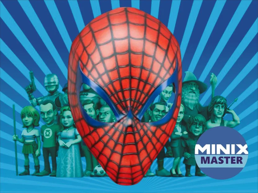 Mô hình mặt nạ Spiderman (Spiderman carnival mask) in 3D - Image 1