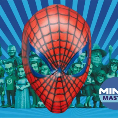 Mô hình mặt nạ Spiderman (Spiderman carnival mask) in 3D
