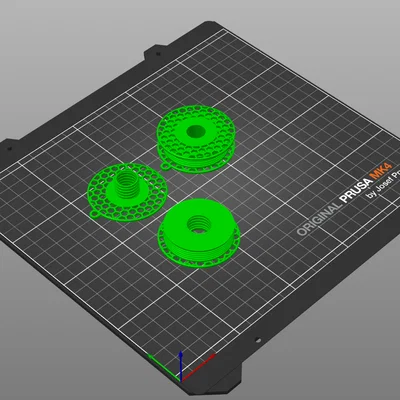Móc khóa cuộn nhựa in 3D Filament Spool mini cực đẹp