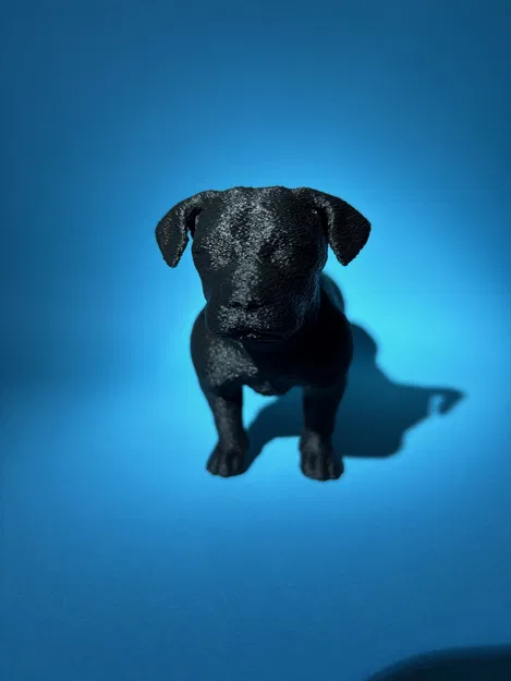 Mô hình chú chó Amstaff nhỏ xinh trang trí in 3D - Image 1