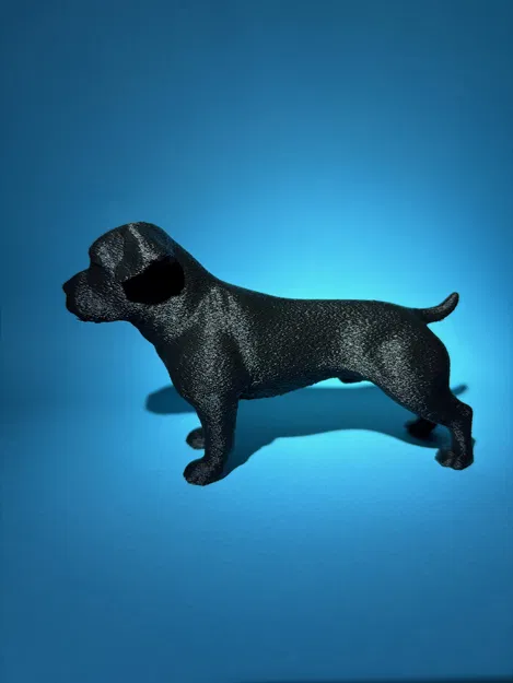 Mô hình chú chó Amstaff nhỏ xinh trang trí in 3D - Image 4