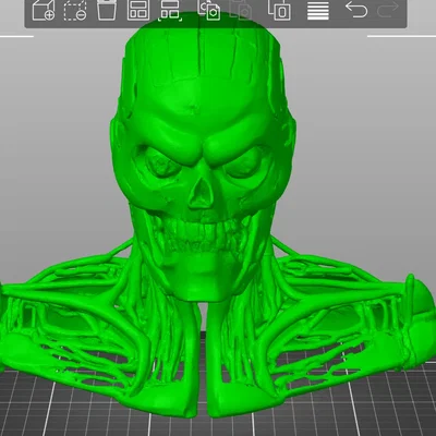 Mô hình tượng bán thân T-800 (T-800 Bust) chất lượng cho fan in 3D