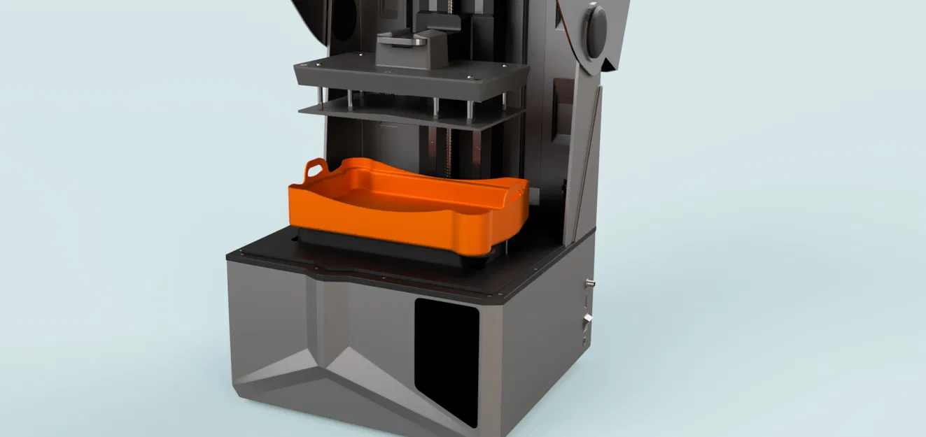 Khay hứng nhựa và hỗ trợ lấy mẫu cho Elegoo Saturn 4 Ultra - Image 1