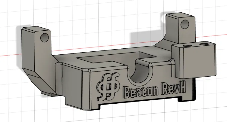 Ngàm gắn đầu dò Beacon Rev H cho dòng QIDI X 3 - cải tiến tối ưu cho vòi phun zin - Image 1