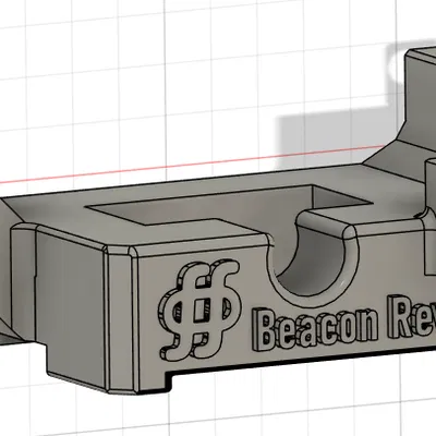 Ngàm gắn đầu dò Beacon Rev H cho dòng QIDI X 3 - cải tiến tối ưu cho vòi phun zin