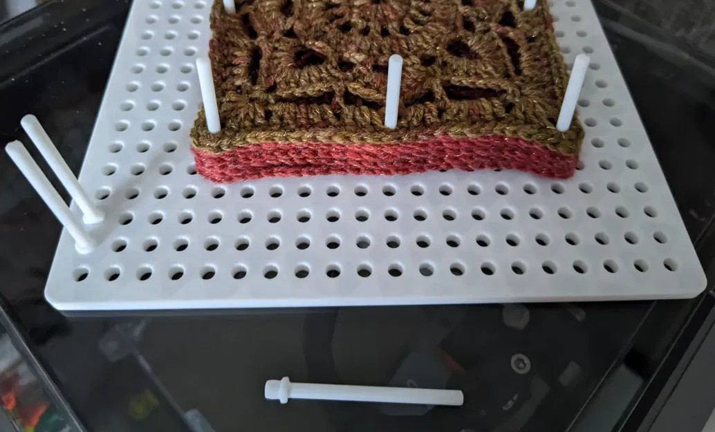 Các trụ cắm cải tiến cho bảng chặn Crochet Granny Block in 3D - Image 1