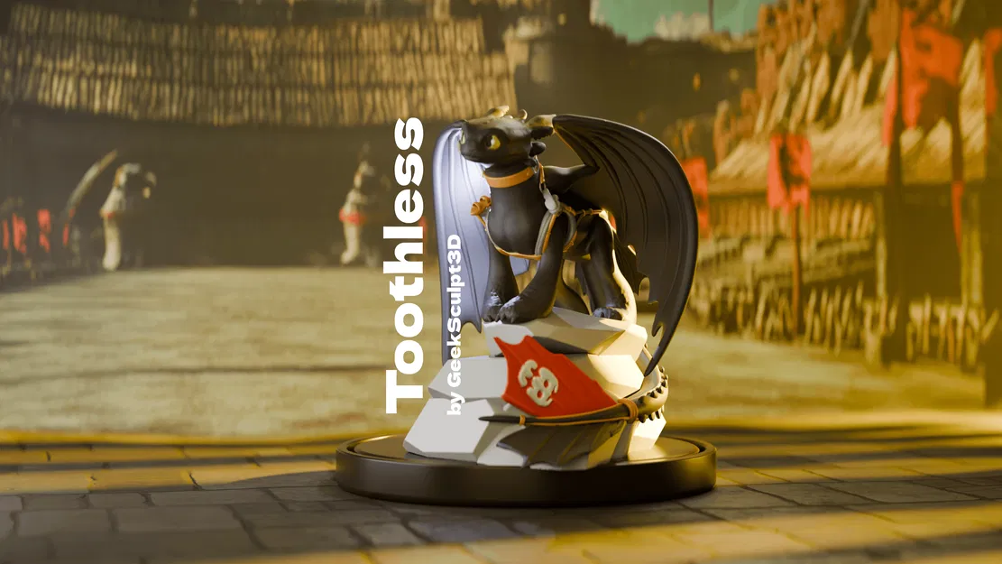 Tượng điêu khắc Rồng Toothless - Image 1