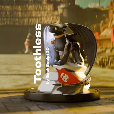 Tượng điêu khắc Rồng Toothless