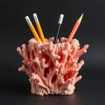 Ống cắm bút hình san hô độc đáo