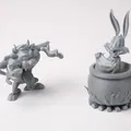Mô hình điêu khắc Taz & Bugs Bunny - Thumbnail 2