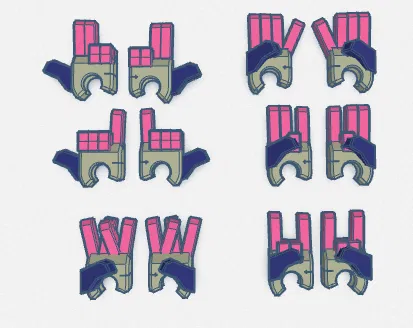 Bộ bàn tay phụ cho mô hình Lucky/Mini/Dummy 13 - Image 1