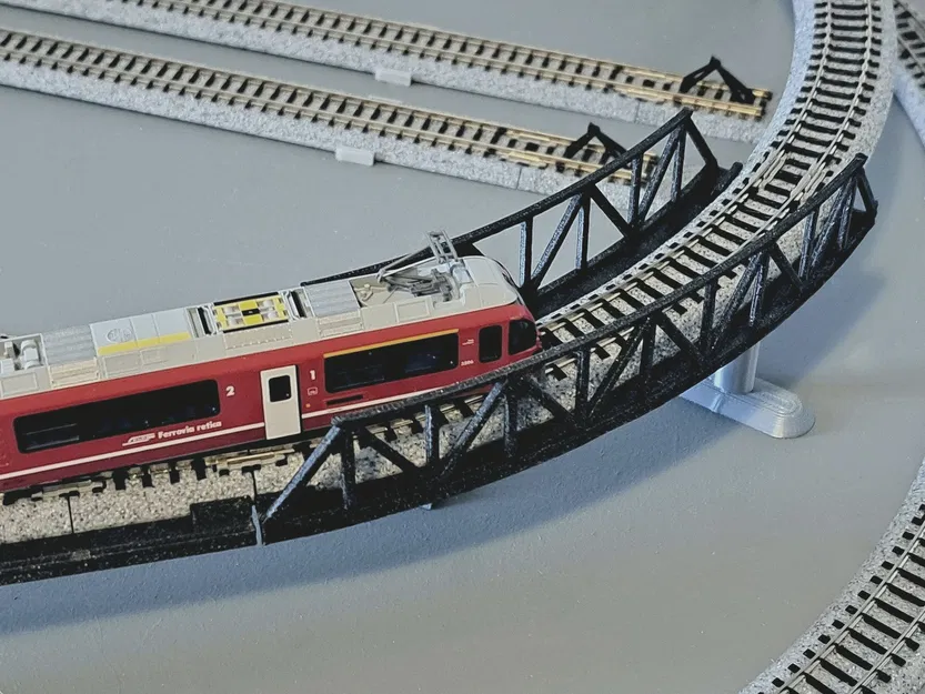 Cầu Cong N Scale - Image 1