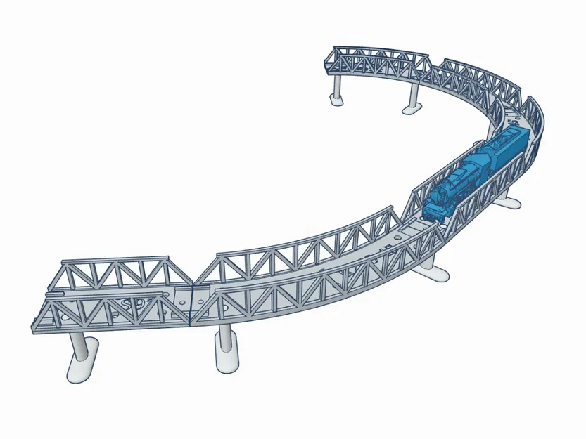Cầu Cong N Scale - Image 3