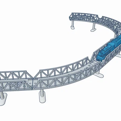 Cầu Cong N Scale