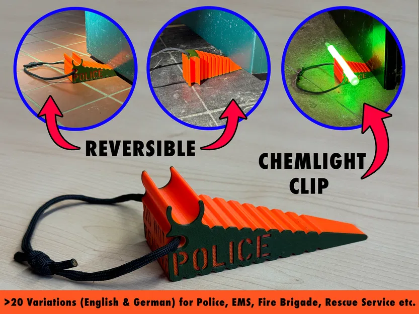 "TAC-WEDGE" - Nêm chặn cửa đa năng dành cho lực lượng cứu hộ - Image 1