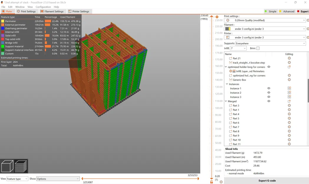 Đường ray tàu Lego xếp chồng / Đường ray dốc gắn tường - Image 2