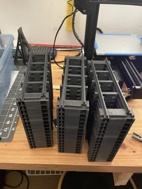 Đường ray tàu Lego xếp chồng / Đường ray dốc gắn tường - Image 3