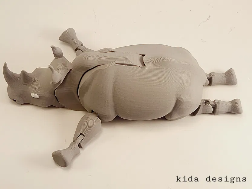 Tê giác khớp nối (Articulated Rhino) - In nguyên khối - Image 4