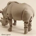 Tê giác khớp nối (Articulated Rhino) - In nguyên khối - Thumbnail 5
