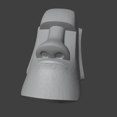 Hạt trang trí đầu tượng Moai (Moai Beads) in 3D độc đáo