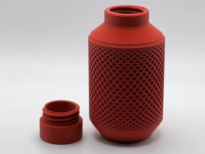 Bình đựng với họa tiết đa giác - Image 2